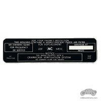 1963-1964 Buick Wildcat 465 Air Cleaner Decal