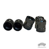 1934-1960 Valve Stem Caps (5) Chrome - Knurled